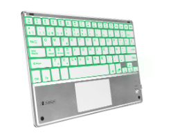 Teclado SUBBLIM Retroiluminado BT Plata