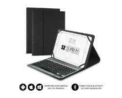Funda+Teclado SUBBLIM 9.6"-10.8" Negra