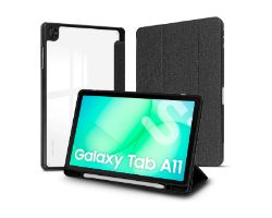 Funda Subblim Clear Shock Case Samsung A11 8.7" Negra