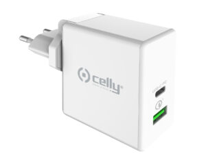 Cargador Pared CELLY 45W 1xUSB-C 1xUSB-A