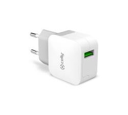 Cargador de Pared CELLY 1xUSB-A Blanco