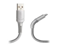 Cable SBS USB a Lightning 1m Gris