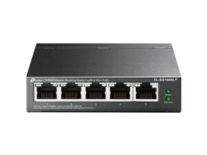 Switch TP-Link 5xRJ45 PoE+ Negro