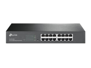 Switch TP-Link 16xRJ45 GbE Rack 1U Negro