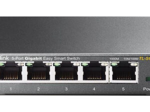 Switch TP-Link 5xRJ45 GbE Gestionado Negro