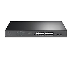 Switch TP-Link 16xRJ45 PoE+ Rack Negro Switch TP-Link 16xRJ45 PoE+ Rack Negro