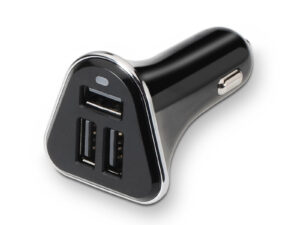 Cargador de Coche TooQ 3xUSB 2.0 26W Negro