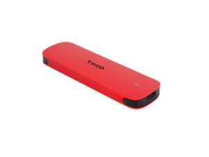 Caja TooQ SSD M.2/NVMe/PCIe USB-C 3.1 Roja