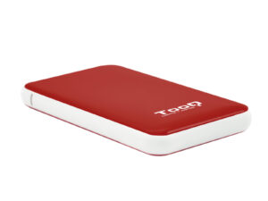 Caja TooQ HDD 2.5" SATA USB 3.0 Roja