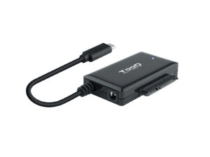 Adaptador TooQ USB-C a SATA 2.5"/3.5" Negro