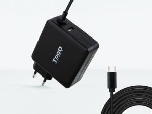 Cargador TooQ 65W 1xUSB-C 1xUSB-A Negro