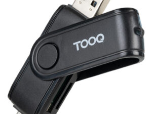 Lector de Tarjetas TooQ USB-A USB-C Negro