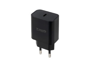 Cargador Pared TooQ USB-C 20W Negro