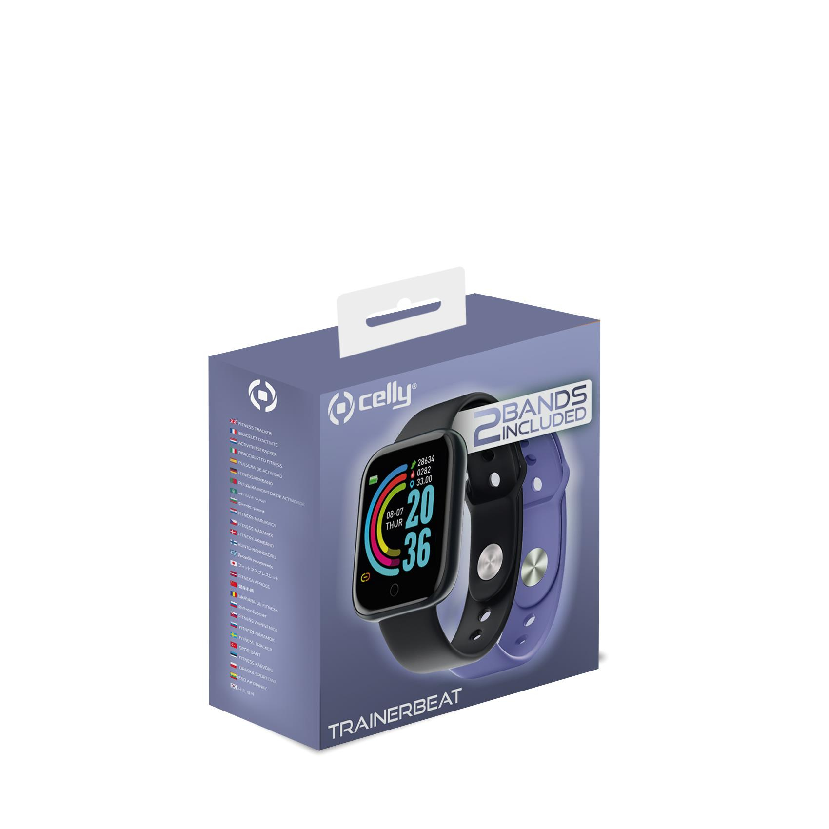 Smartwatch CELLY 1.44" BT Negro/Violeta Smartwatch CELLY 1.44" BT Negro/Violeta