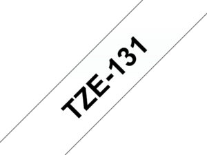 Cinta BROTHER 12mm 8m Negro sobre Transparente