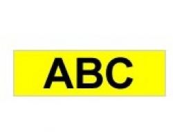 Cinta Rotuladora BROTHER 9mm Negro/Amarillo