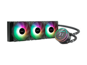 Ref. Líq. UNYKA AquaStorm 3x120mm ARGB Negra