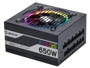 Fuente UNYKA Atilius ATX 650W RGB 80+ Gold