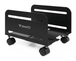 Soporte TooQ CPU Suelo con Ruedas Negro