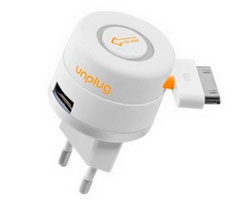 Cargador WOXTER de Viaje Retráctil 1A