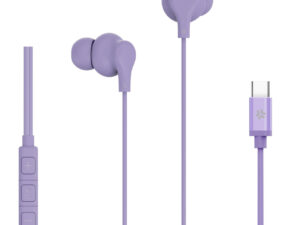 Auriculares CELLY Earphones USB-C Morado