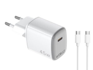 Cargador Pared Celly 45W +Cable Usb-C