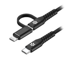 Cable CELLY USB-C a USB-C/Lightning 100W