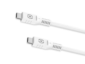 Cable CELLY USB-C a USB-C 1m 60W Blanco