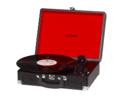 Tocadiscos DENVER USB con altavoz Negro
