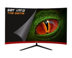 Monitor Gaming KeepOut 24" LED FHD Curvo Negro