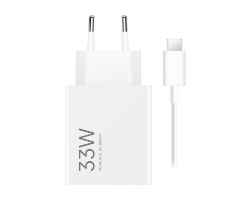 Cargador de Pared XIAOMI 33W 1xUSB-A Blanco Cargador de Pared XIAOMI 33W 1xUSB-A Blanco