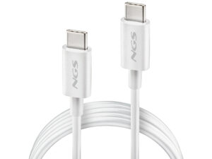 Cable NGS USB-C a USB-C 60W 1m Blanco