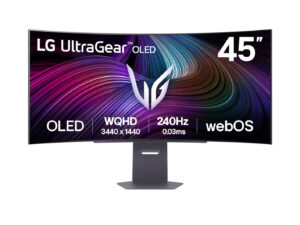 Monitor LG OLED 45" WQHD Curvo Negro