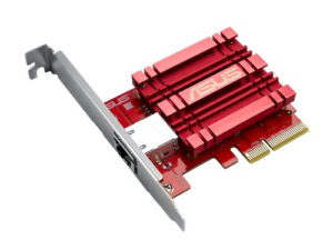 Adaptador ASUS PCIe 1xRJ45 Gris/Rojo