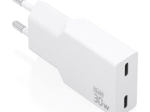Cargador Pared AISENS GaN 30W 2USB-C Blanco