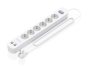 Regleta AISENS 6 Tomas 2xUSB-C 2xUSB-A