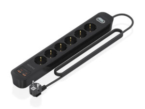 Regleta AISENS 6 Tomas 2xUSB-C 2xUSB-A