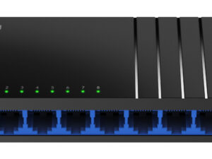Switch CUDY 8xRJ45 GbE Negro