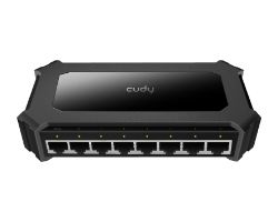 Switch CUDY 8xRJ45 GbE Negro
