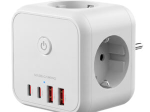 Cargador Mars Gaming 3Schuko 2USB-A 2USB-C