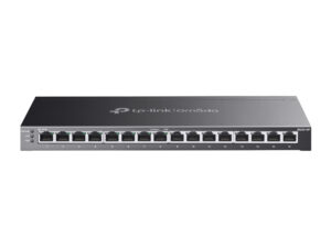 Switch TP-Link 16xRJ45 GbE PoE+ Rack Negro