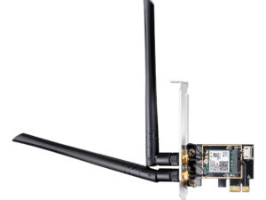Adaptador CUDY AX5400 PCIe WiFi 6E BT Negro