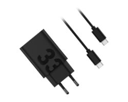 Cargador Motorola 33W Usb-A+Cable Negro