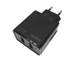 Cargador de Pared Approx 2xUSB QC 3.0