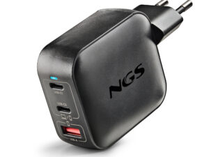 Cargador NGS 2xUSB-C 1xUSB-A 100W Negro