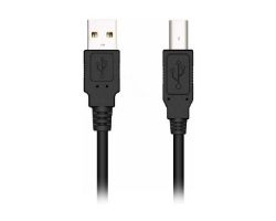 Cable NILOX USB-A/M a USB-B/M 3m Negro