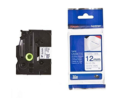 Cinta BROTHER 12mm 3m Azul sobre Blanco
