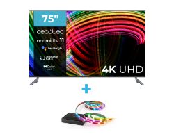 TV CECOTEC A3 75" (02627) + REGALO Sync Box WiZ (9638)B TV CECOTEC A3 75" (02627) + REGALO Sync Box WiZ (9638)B