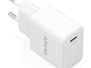 Cargador AISENS GaN 20W 1xUSB-C Blanco