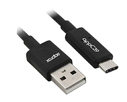 Cable Approx USB-A/M a USB-C/M 1m Negro